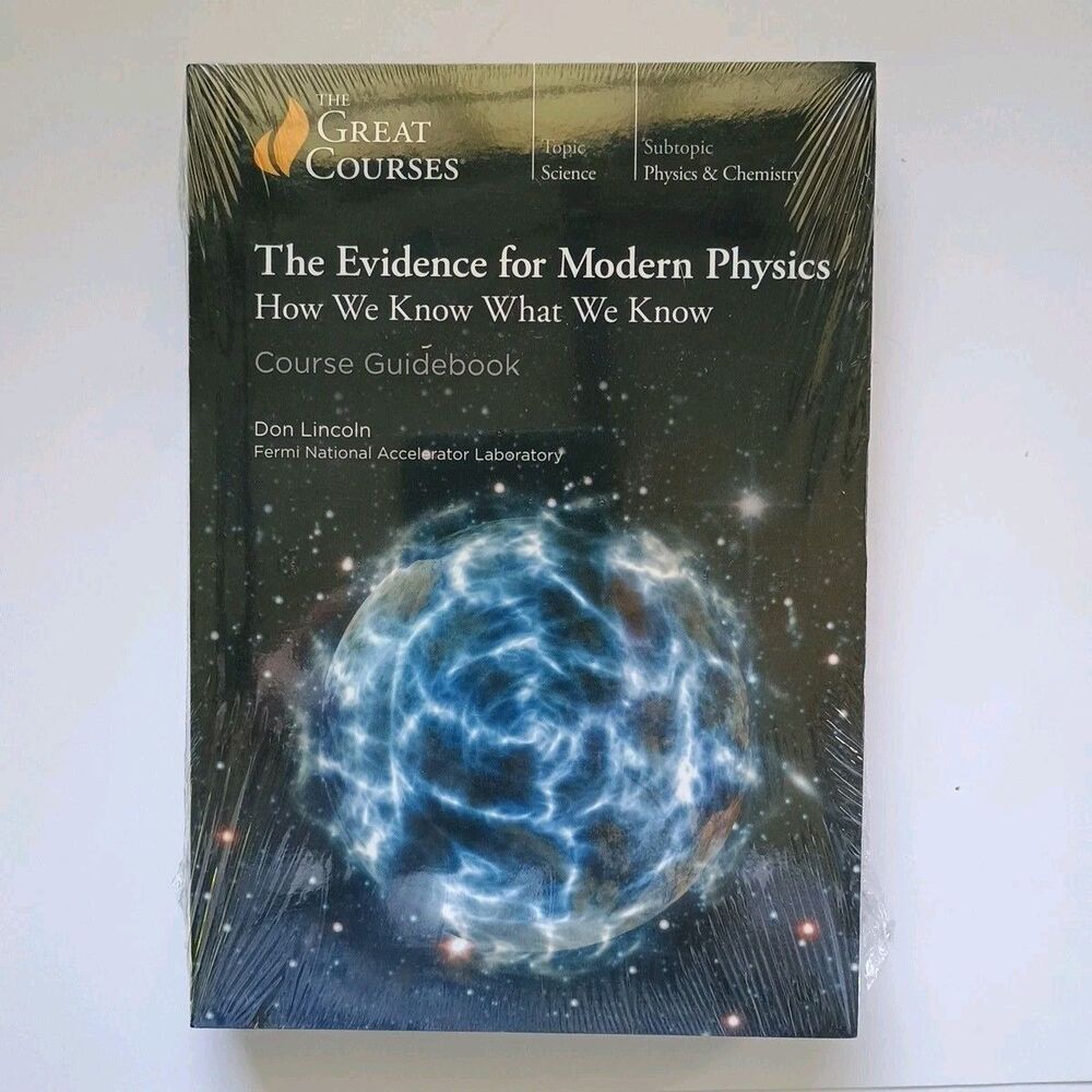 The Great Courses - The Evidence for Modern Physics Guidebook + 4 DVD Sealed NEW